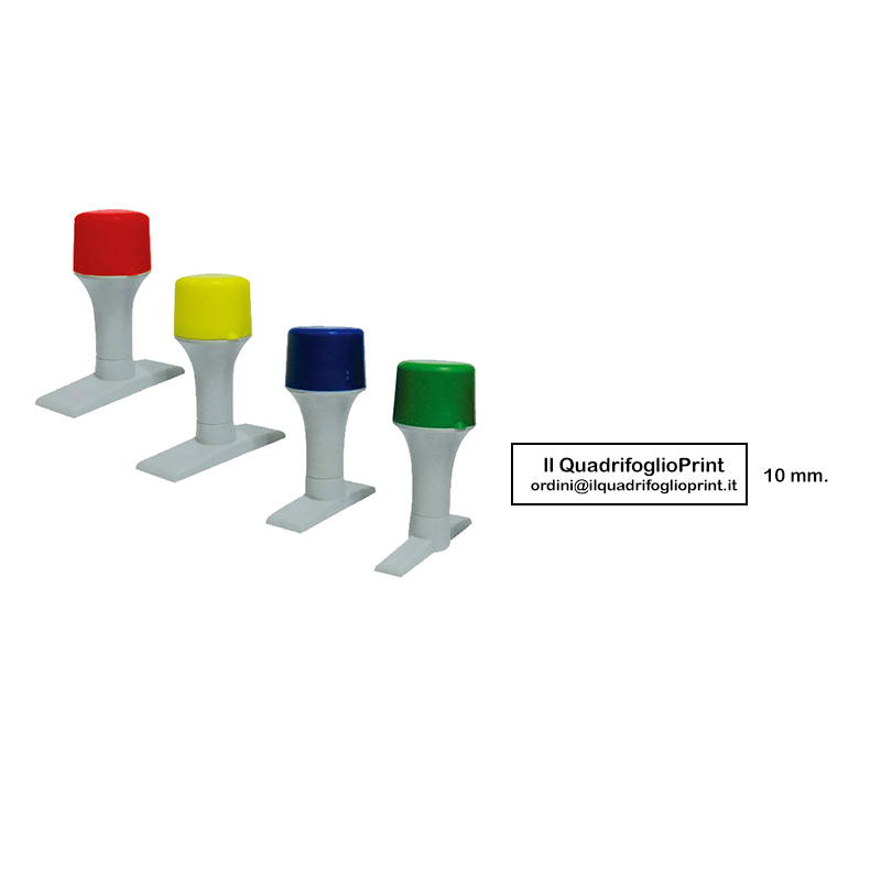Timbro Manuale mm.10 da 1 a 2 righe - Quadrifoglio Print